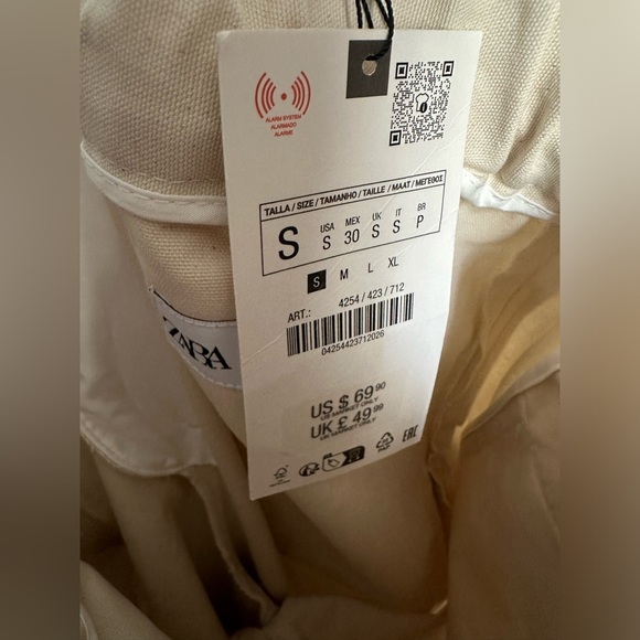 Zara Cotton Pants- NWT - Picture 6 of 8